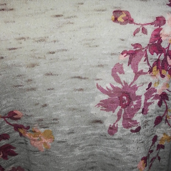 Living Doll Cold Shoulder Floral lace Top - Picture 3 of 5